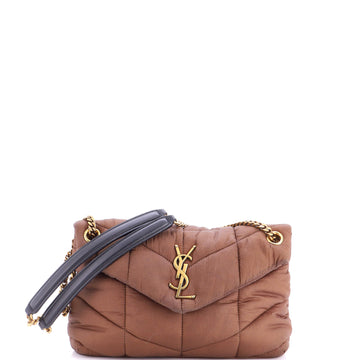 Saint Laurent Loulou Puffer Shoulder Bag Quilted Nylon Small