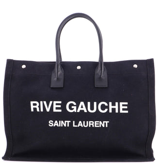 Saint Laurent Rive Gauche Shopper Tote Canvas Large