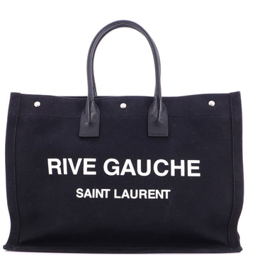 Saint Laurent Rive Gauche Shopper Tote Canvas Large