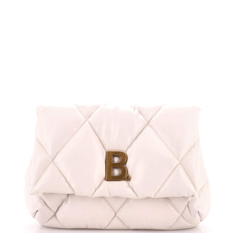 Balenciaga Touch Clutch Quilted Puffy Leather Medium