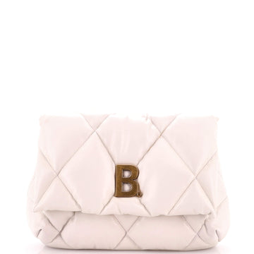 Balenciaga Touch Clutch Quilted Puffy Leather Medium