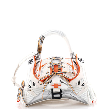 Balenciaga SneakerHead Top Handle Bag Mesh and Faux Leather Small