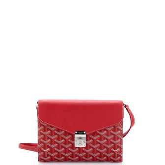 Goyard Chypre Wallet on Strap Coated Canvas with Leather