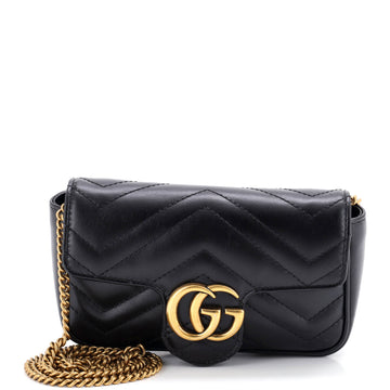 Gucci GG Marmont Flap Bag Matelasse Leather Super Mini