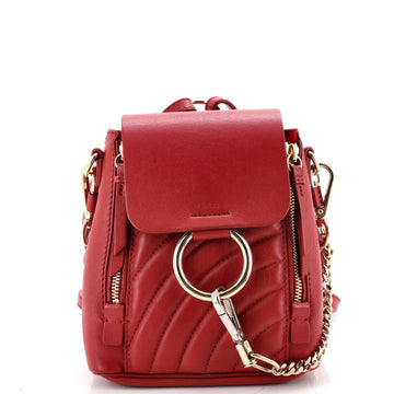 Chloe Faye Backpack Quilted Leather Mini