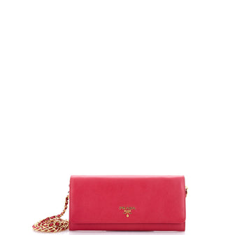 Prada Wallet on Chain Saffiano Leather