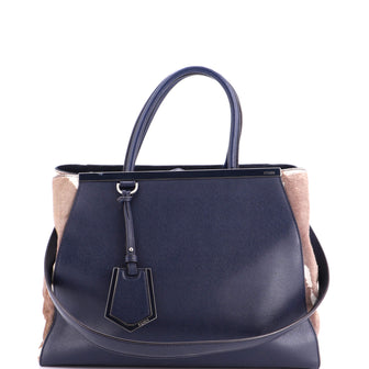 Fendi 2Jours Bag Pony Hair and Leather Medium