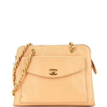 Chanel Vintage Front Pocket Camera Bag Caviar Large