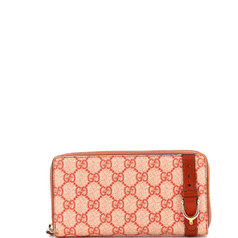 Gucci Zip Around Wallet GG Coated Canvas Long