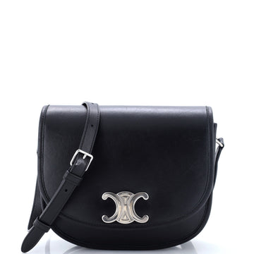 Celine Besace Triomphe Shoulder Bag Leather Medium