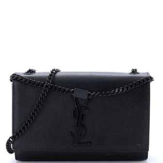 Saint Laurent Classic Monogram Crossbody Bag Calfskin Small