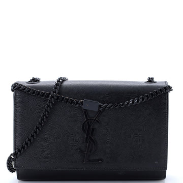 Saint Laurent Classic Monogram Crossbody Bag Calfskin Small