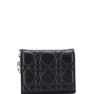 Christian Dior Lady Dior Wallet Cannage Quilt Leather Mini