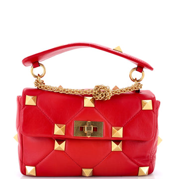 Valentino Garavani Roman Stud Flap Bag Quilted Leather Medium