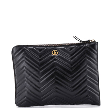 Gucci GG Marmont Portfolio Clutch Matelasse Leather