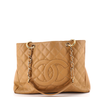 Chanel Grand Shopping Tote Quilted Caviar