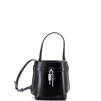 Givenchy GV Shark Lock Bucket Bag Leather
