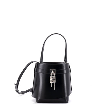 Givenchy GV Shark Lock Bucket Bag Leather