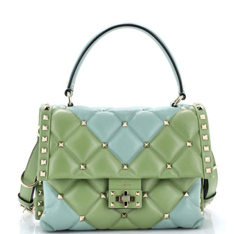 Valentino Garavani Candystud Top Handle Bag Leather Medium