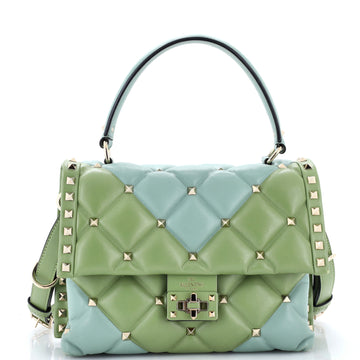Valentino Garavani Candystud Top Handle Bag Leather Medium