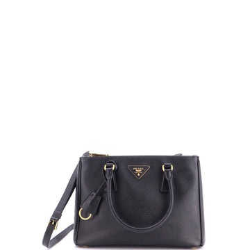 Prada Double Zip Lux Tote Saffiano Leather Small