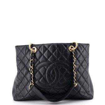 Chanel Grand Shopping Tote Quilted Caviar