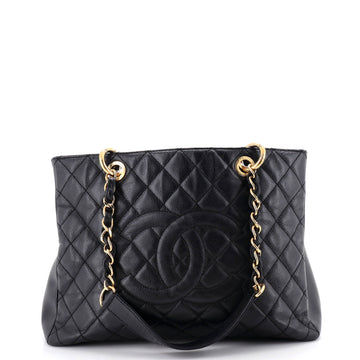 Chanel Grand Shopping Tote Quilted Caviar