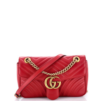 Gucci GG Marmont Flap Bag Matelasse Leather Medium