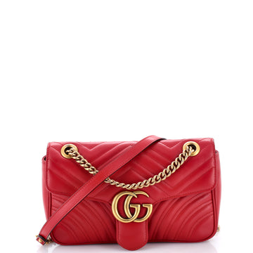Gucci GG Marmont Flap Bag Matelasse Leather Medium