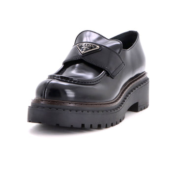 Prada Women's Triangle Logo Loafers Leather