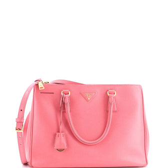 Prada Galleria Double Zip Tote Saffiano Leather Medium