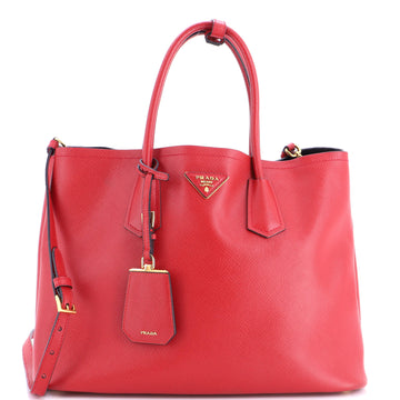 Prada Cuir Double Tote Saffiano Leather Large
