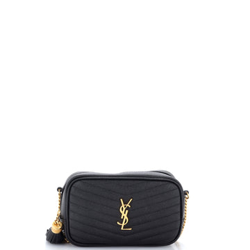 Saint Laurent LouLou Crossbody Bag Matelasse Chevron Leather Mini