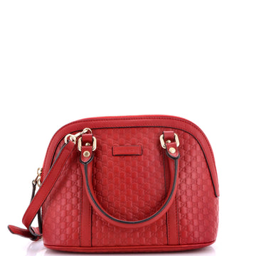Gucci Convertible Dome Satchel Microguccissima Leather Mini