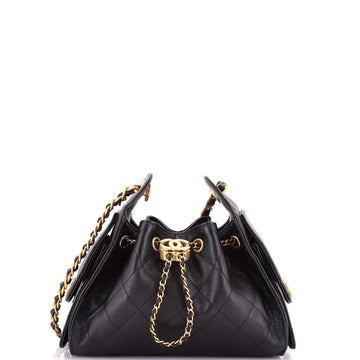 Chanel 25 Hobo Bag Quilted Caviar Mini