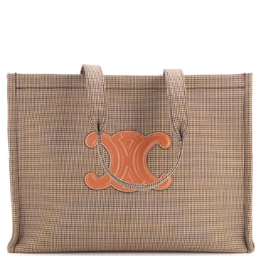 Celine Cabas Thais Tote Fabric with Leather Large
