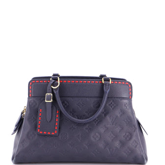 Louis Vuitton Vosges Handbag Whipstitch Monogram Empreinte Leather MM