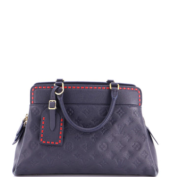 Louis Vuitton Vosges Handbag Whipstitch Monogram Empreinte Leather MM