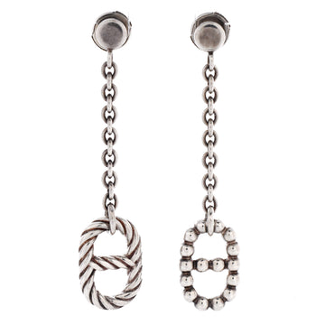 Hermes Farandole Drop Earrings Sterling Silver Medium