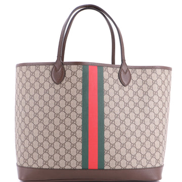 Gucci Ophidia Open Shopping Tote GG Coated Canvas Large