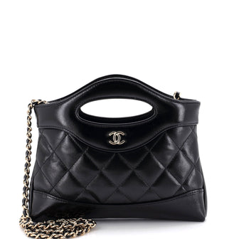 Chanel 31 Shopping Bag Clutch with Chain Quilted Lambskin Small