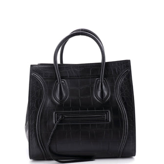 Celine Phantom Bag Crocodile Embossed Leather Medium