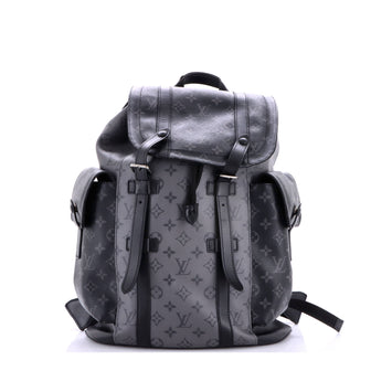 Louis Vuitton Christopher Backpack Reverse Monogram Eclipse Canvas MM