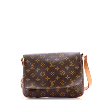 Louis Vuitton Musette Tango Handbag Monogram Canvas
