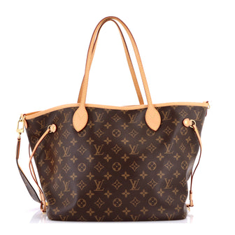 Louis Vuitton Neverfull Bandouliere Inside Out Monogram Canvas and Textile MM