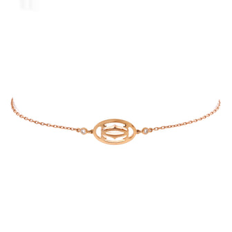 Cartier Double C de Cartier Bracelet 18K Rose Gold with Diamonds