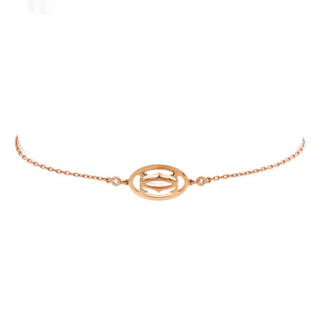 Cartier Double C de Cartier Bracelet 18K Rose Gold with Diamonds