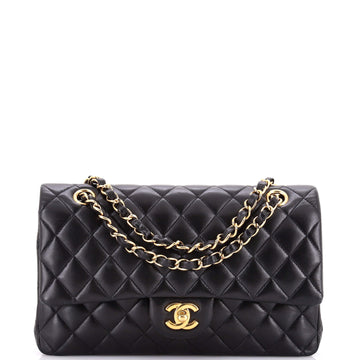 Chanel Vintage Classic Double Flap Bag Quilted Lambskin Medium
