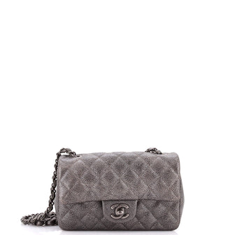 Chanel Classic Single Flap Bag Quilted Caviar Mini