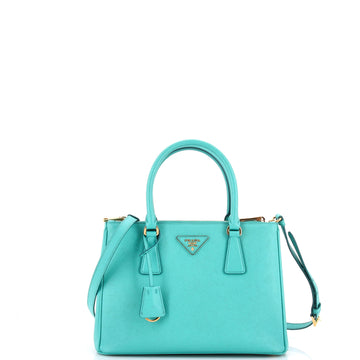 Prada Galleria Double Zip Tote Saffiano Leather Small